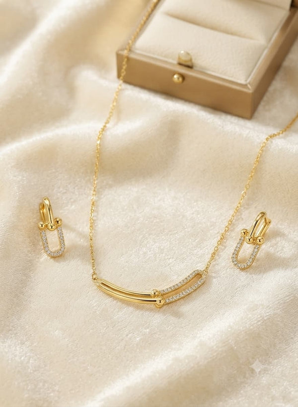 Pavé Link Jewelry Set – Jewelry Watches