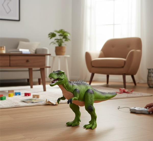 Remote-Control Dilophosaurus Dinosaur Toy – Pretend Play Toys