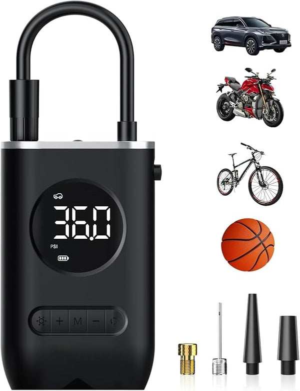 Portable Digital Tire Inflator Air Pump – Car Tools Maintenance