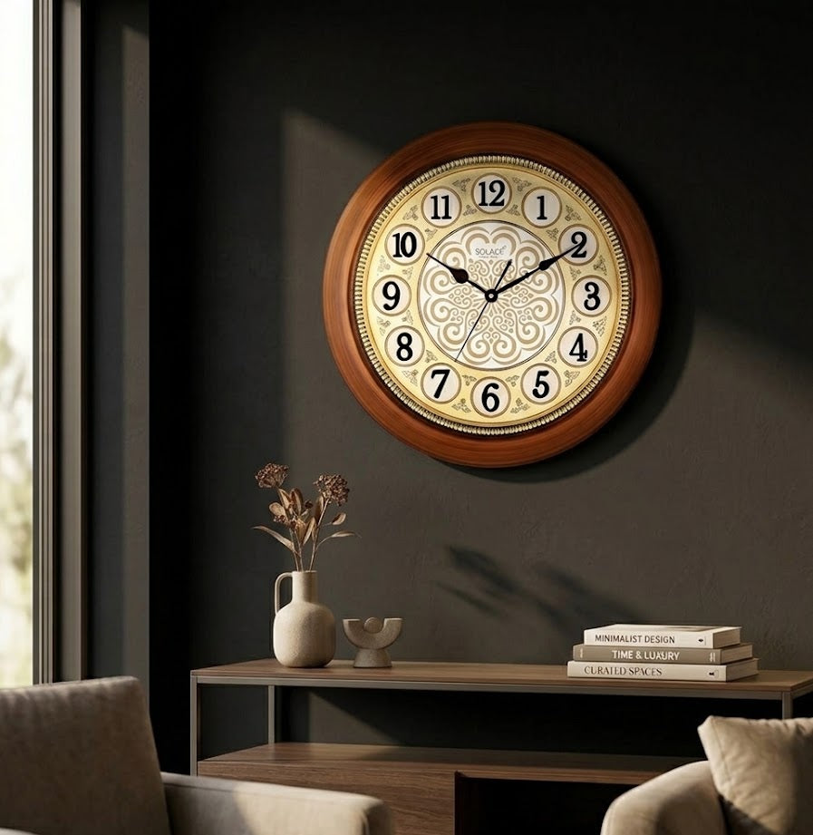 Vintage Floral Classic Clock – Clocks Wall Decor