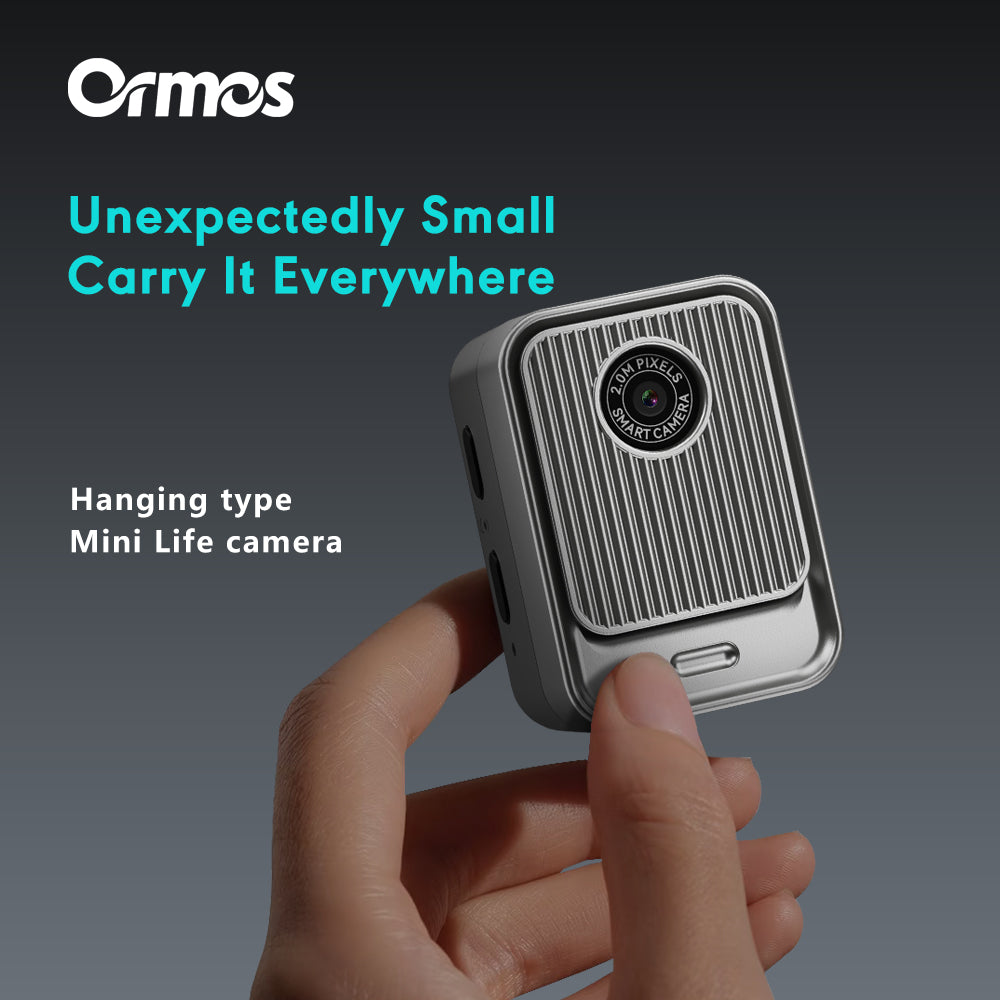 Ormos S131 Ultra-Light Mini Camera, 0.96 Inch Screen, Wearable Travel Camera & Photo Ornament, 16g Portable Hanging Camera With Type-C Charging