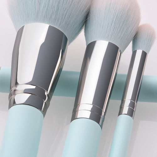 12 Light Blue Makeup Brushes – Makeup Cosmetics