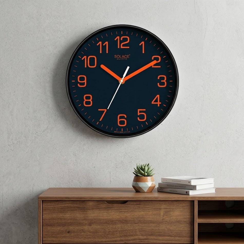 Solace Neon Glow Round Wall Clock – Clocks Wall Decor