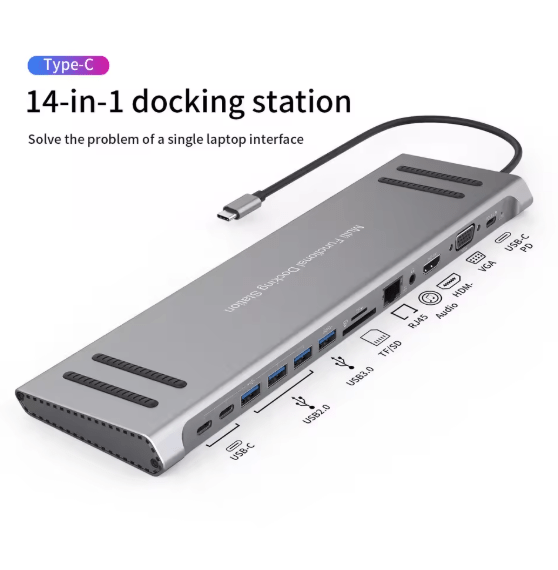 14-in-1 USB-C Docking Station – Charging Docks