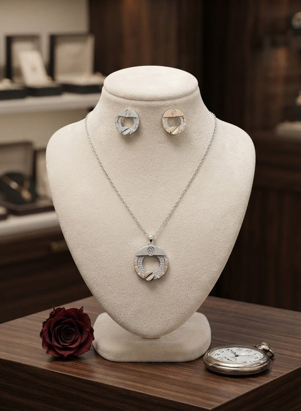 Elegant Two-Tone Jewelry Set – Jewelry Watches