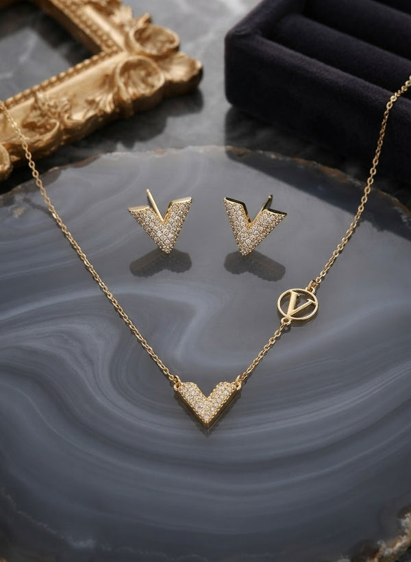 Crystal V Jewelry Set – Jewelry Watches