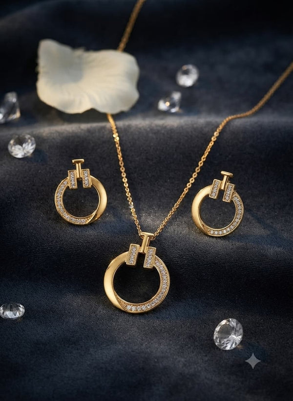 Woman Elegant Stylish Gold Jewelry Set – Jewelry Watches