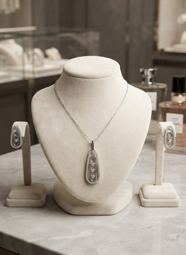 Elegant Silver Jewelry Set – Jewelry Watches
