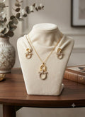 Gold Crystal Jewelry Set