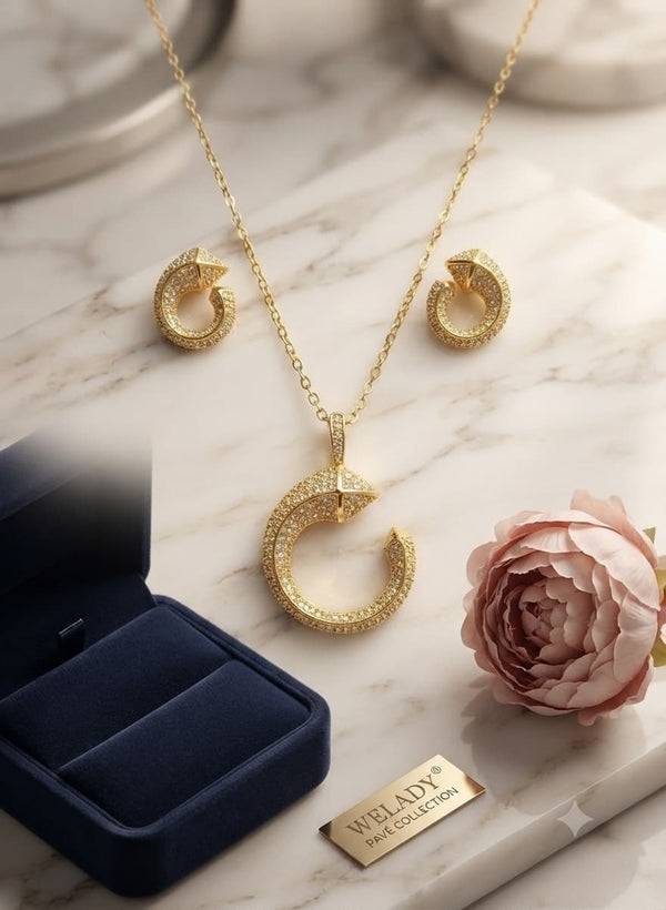 Welady Pavé Jewelry Set – Jewelry Watches