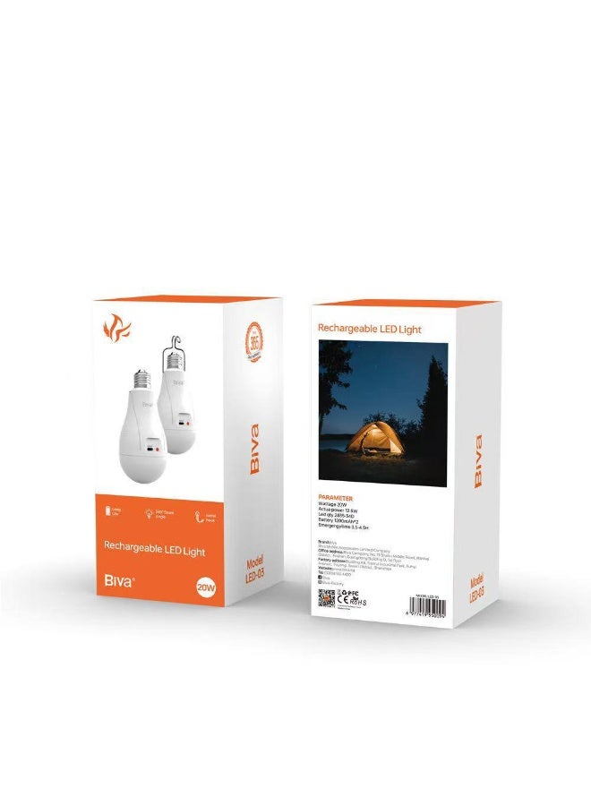 Biva Rechargeable LED Bulb – Lighting Torches