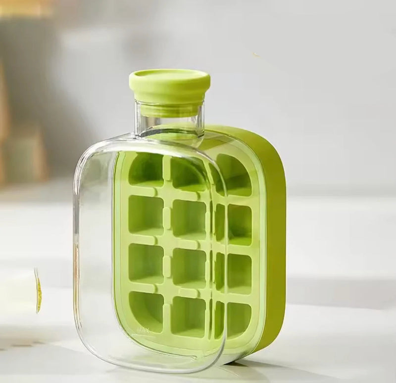 2-in-1 Ice Cube Tray with Bottle – Kitchen Tools Gadgets