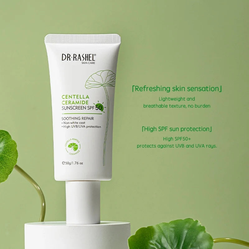 DR. RASHEL Centella Ceramide Sunscreen SPF50 – Skincare Face Care