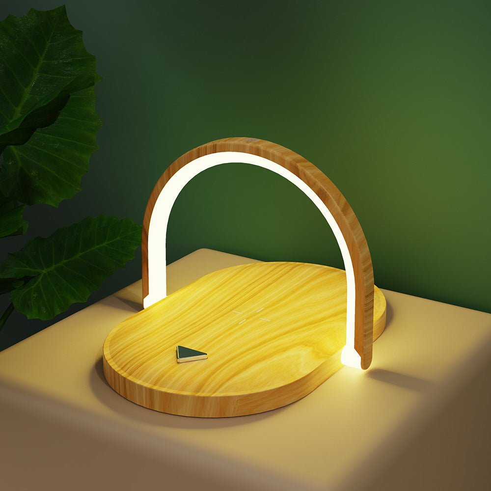 3 In 1 Foldable Wireless Charger Night Light Reading Lamp 15W