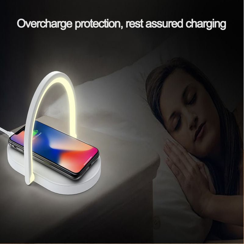 3 In 1 Foldable Wireless Charger Night Light Reading Lamp 15W