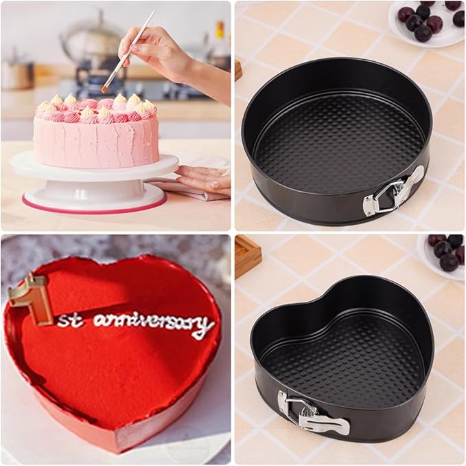 3-Piece Springform Cake Pan Set – Home & Kitchen