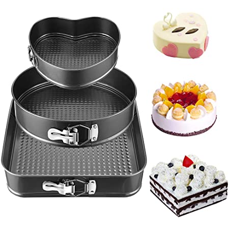 3-Piece Springform Cake Pan Set – Home & Kitchen