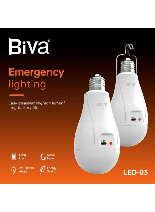 Biva Rechargeable LED Bulb – Lighting Torches
