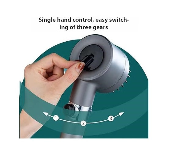 3 Modes High-Pressure Shower Head | Massage Spa Bath