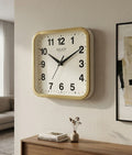Solace Modern Cream Square Wall Clock
