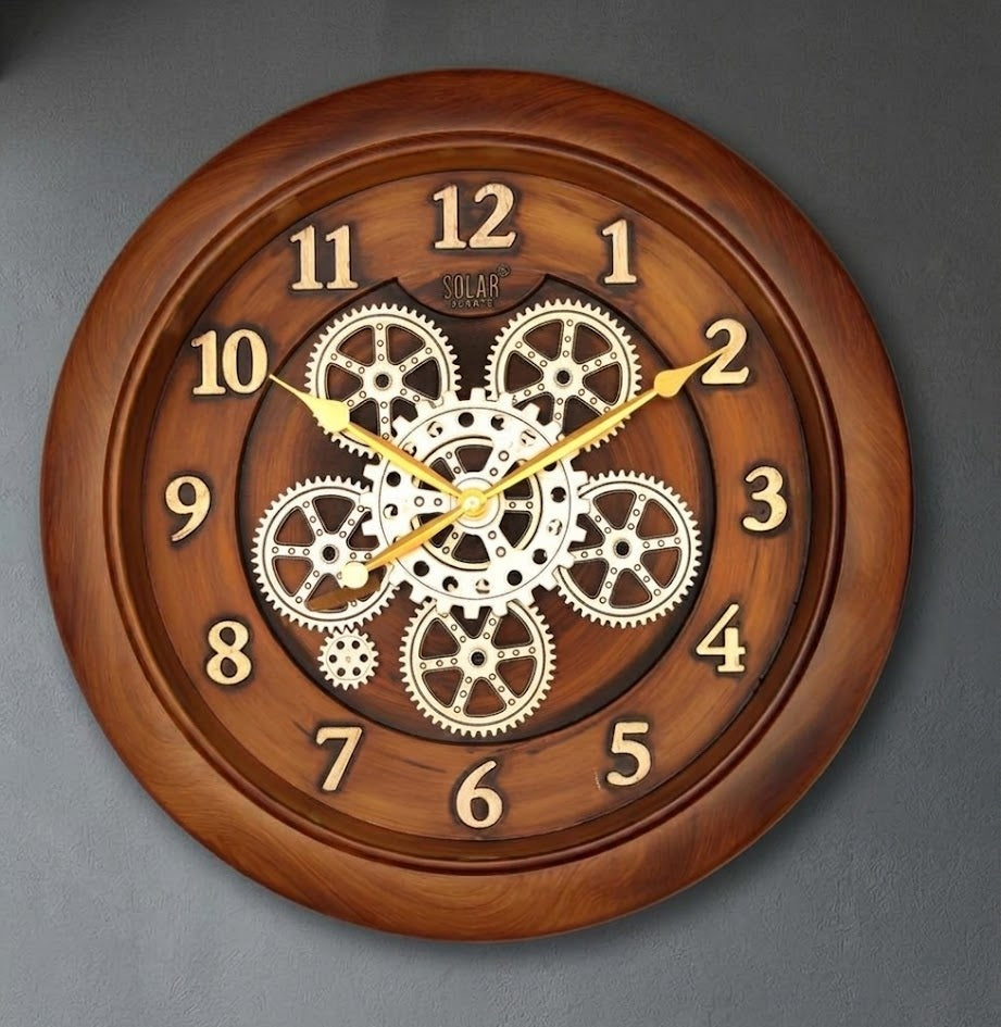 Vintage Gear Designer Clock – Clocks Wall Decor