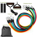 Resistance Bands Set Of 11Pcs Fitness Workout Tubes Exercise Tube Bands Up To 100lbs