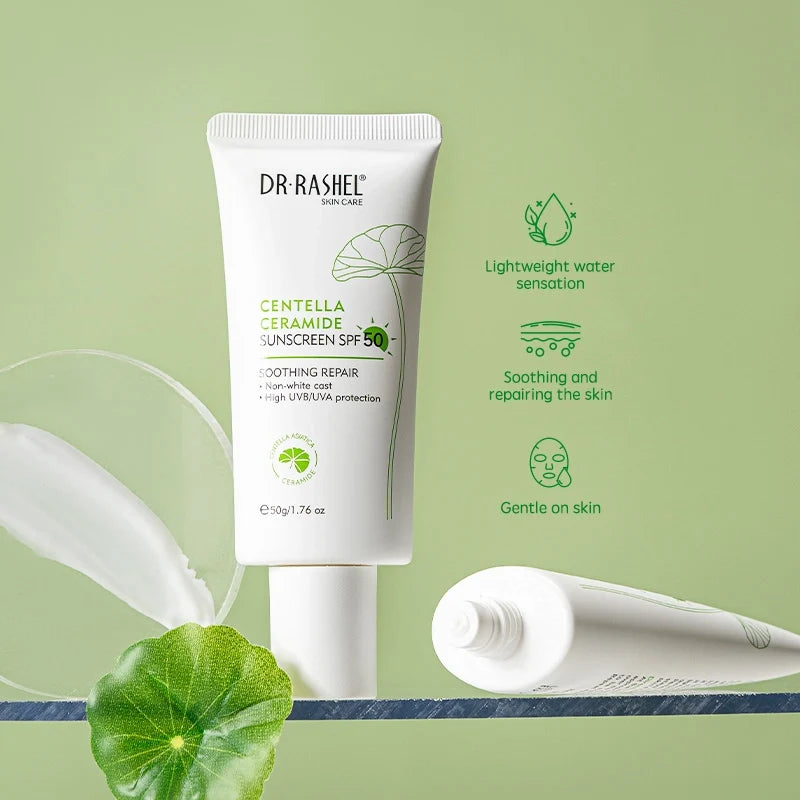 DR. RASHEL Centella Ceramide Sunscreen SPF50 – Skincare Face Care
