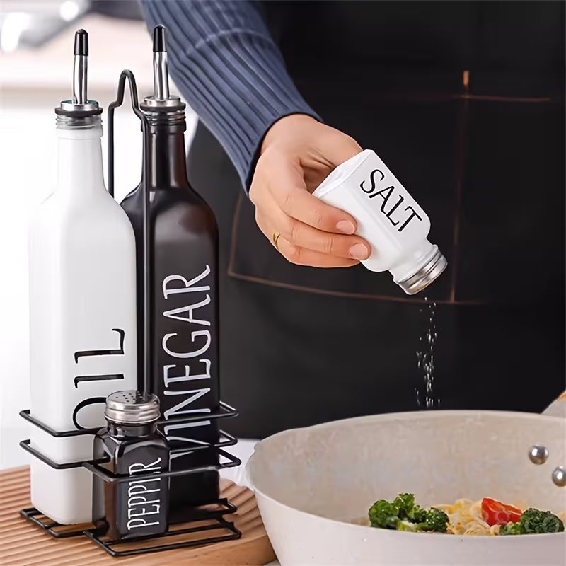 Oil Vinegar Dispenser Set – Kitchen Storage Organization