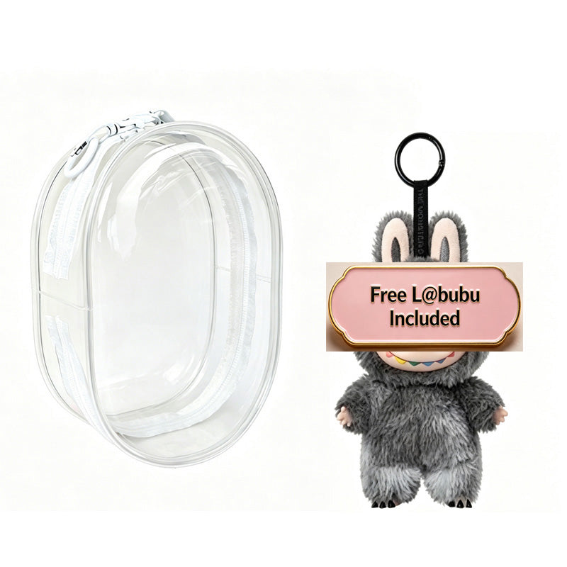 Doll Backpack,Mini Storage Case,PVC Dustproof Small Doll Bag For Mini Dolls Figures,labubu Doll Bag