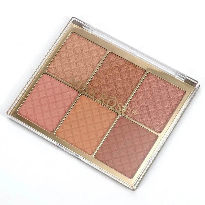 6 Color Square Face Palette – Makeup Cosmetics