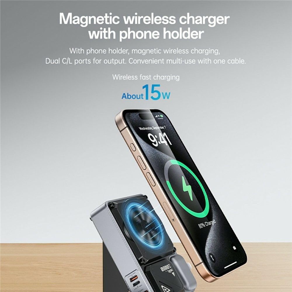 5-in-1 Magnetic Power Bank – Power Charging