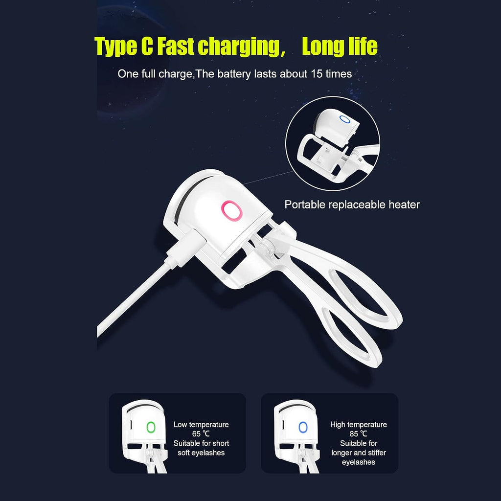 Electric Heated Eyelash Curler | Rechargeable & Long-Lasting Lash Lift
