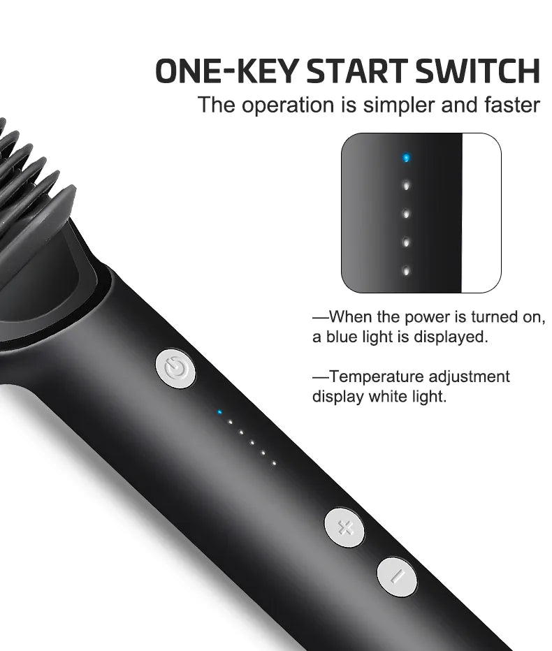 Electric Hair Straightening Comb – Fast & Safe Styling Brush