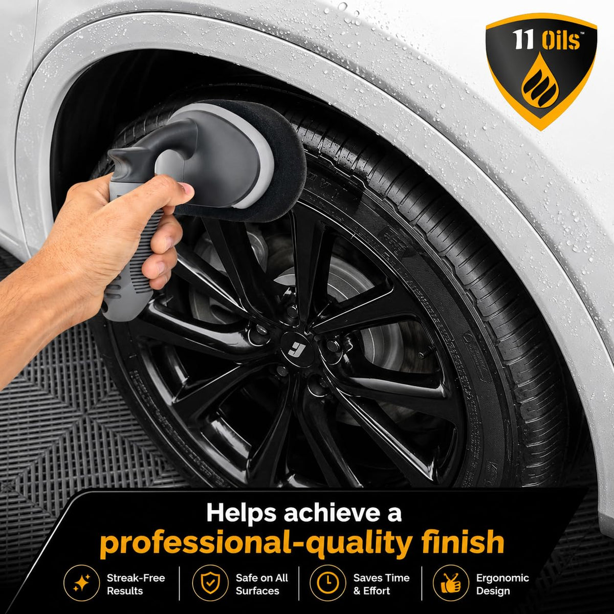 Tire Shine Applicator Brush – Car Cleaning Detailing