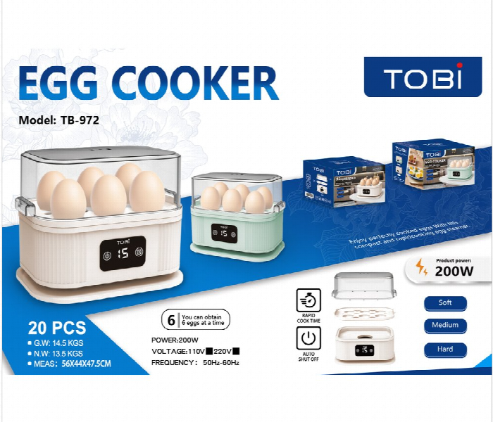 TOBi Digital Egg Cooker – Kitchen Appliances