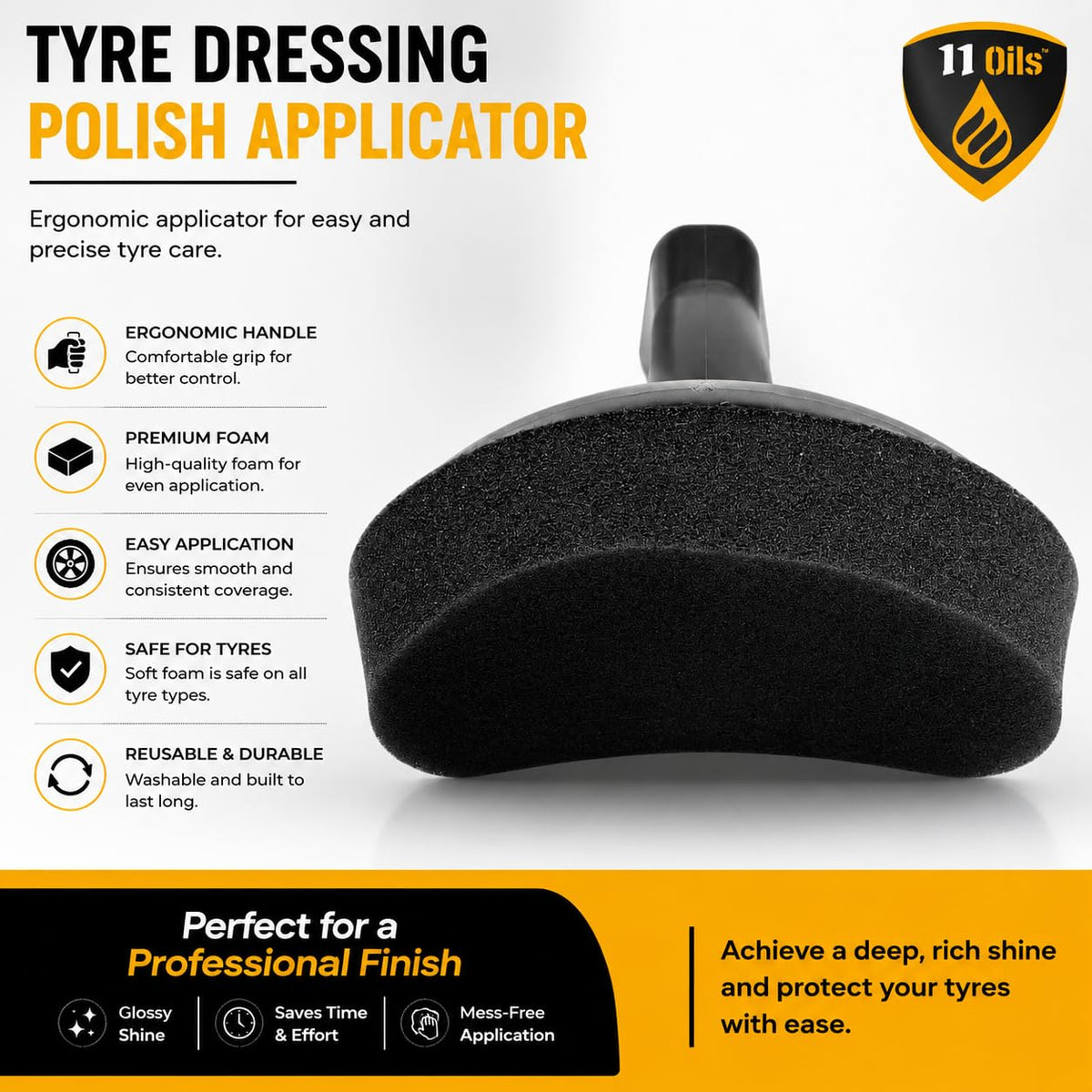 Tire Shine Applicator Brush – Car Cleaning Detailing