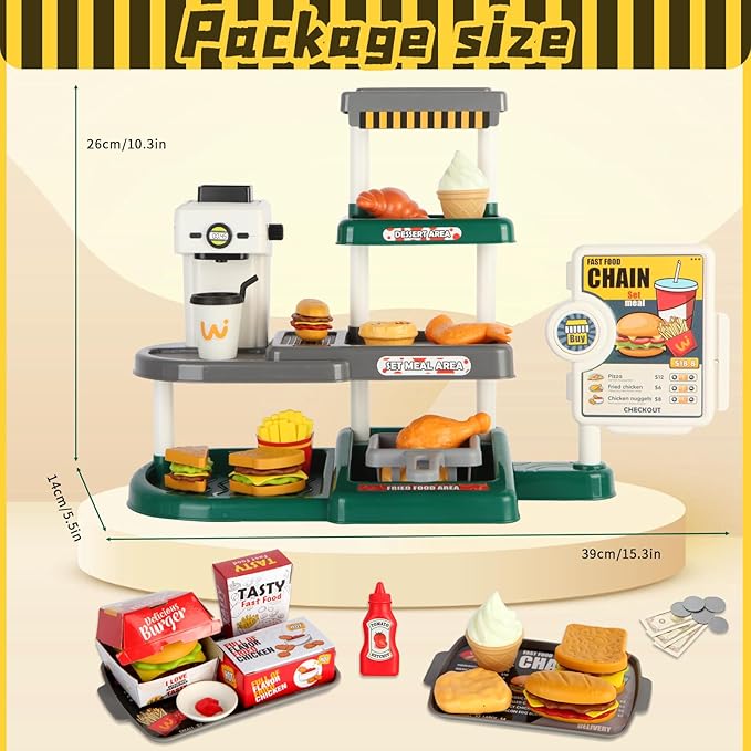 Food Set for Kids – 71pcs Pretend Play Kitchen Toy | Fun & Learning Gift