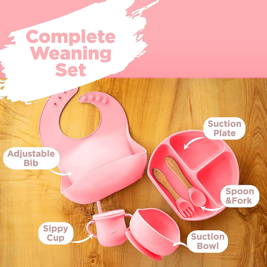 7-Piece Silicone Baby Cutlery Set – Safe Feeding Kit for Toddlers BPA-Free