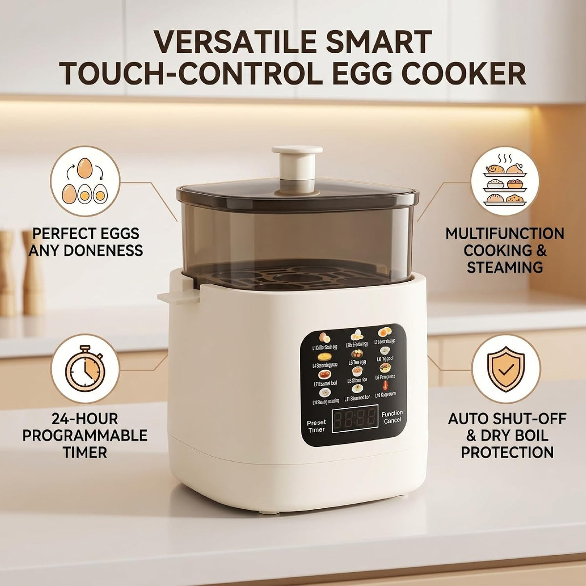 NAIECO Electric Egg Cooker – Kitchen Appliances