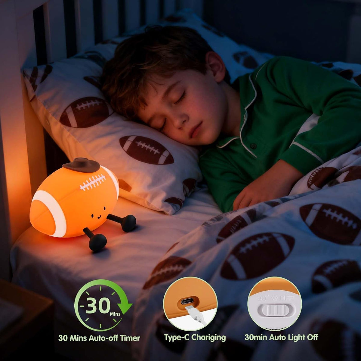 Silicone Football Night Light – Lighting Torches