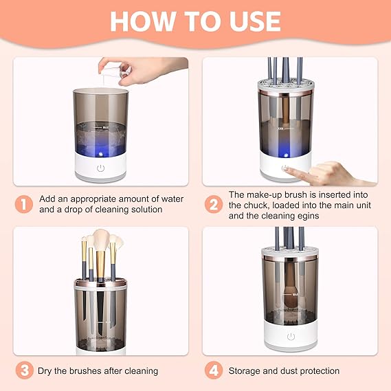 Automatic Multi Brush Cleaner – Sonic Vibration Makeup Brush Washer |