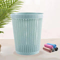 Woven Pattern Plastic Waste Bin