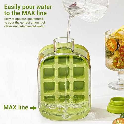 2-in-1 Ice Cube Tray with Bottle – Kitchen Tools Gadgets