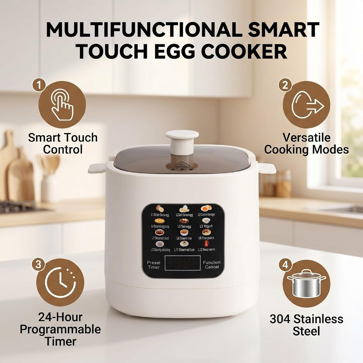 NAIECO Electric Egg Cooker – Kitchen Appliances