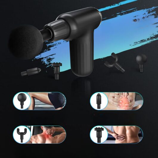 Muscle Massage Gun FH-820 | 6 Vibration Modes & 4 Heads | Deep Tissue Relief