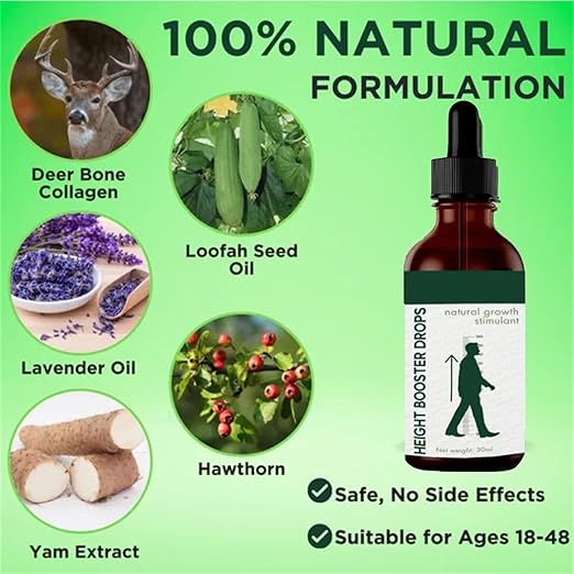 Height Booster Drops for Kids – 30ml | Boost Growth Naturally!