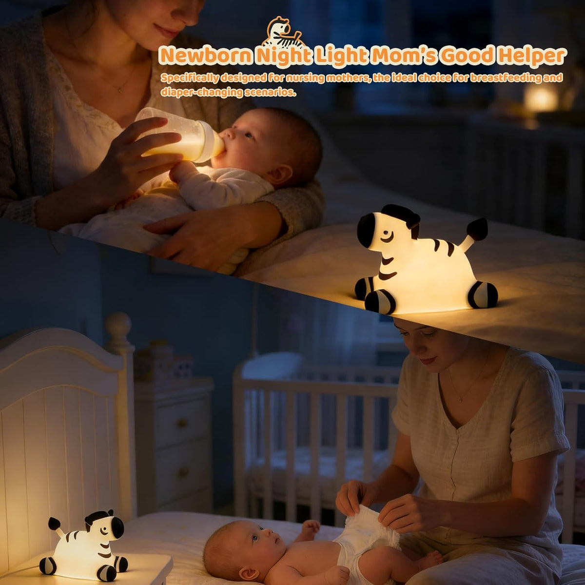 Zebra Silicone Night Light – Lighting Torches