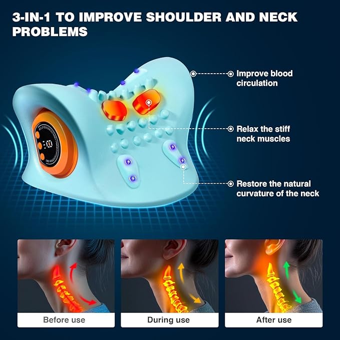 EMS Neck Massager – Pain Relief & Relaxation Anywhere!