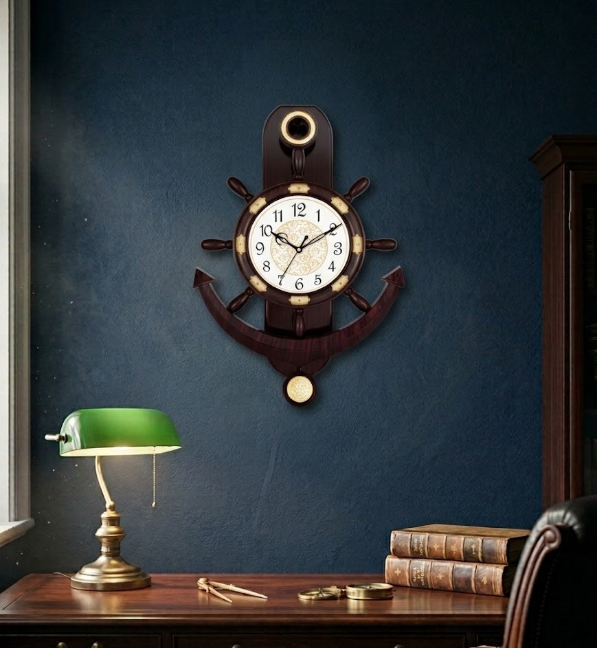 Solace Vintage Anchor Pendulum Wall Clock – Clocks Wall Decor