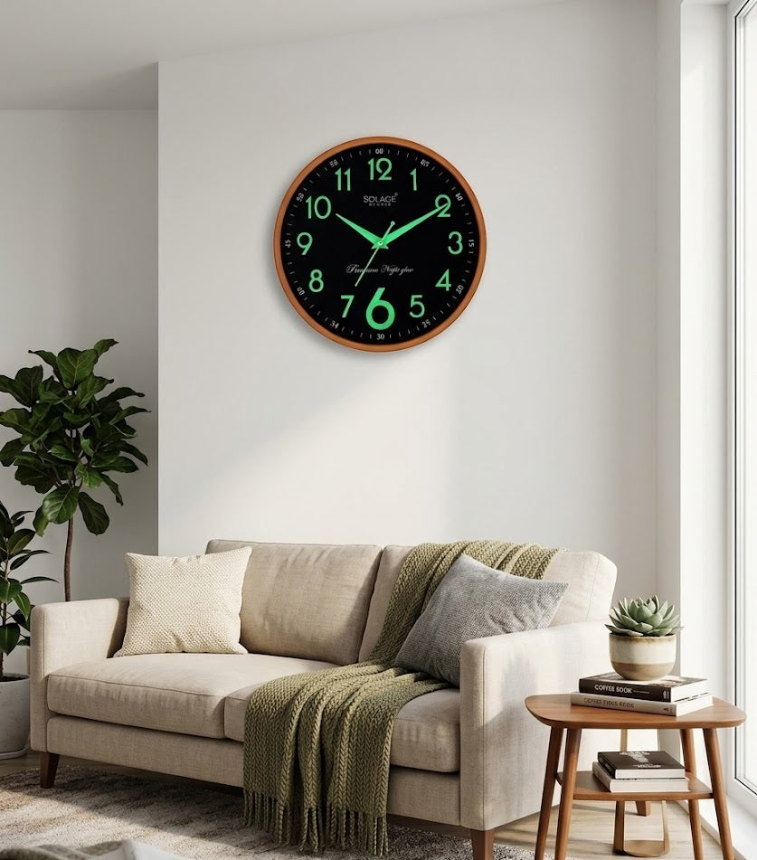 Solace Premium Night Glow Wall Clock – Clocks Wall Decor